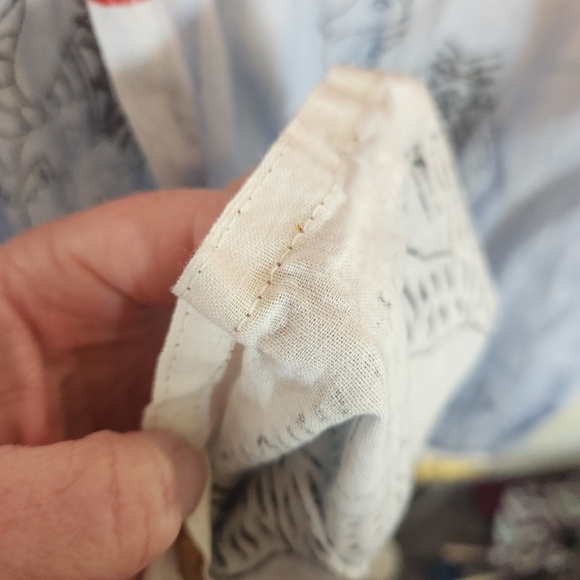 Handmade Multi-color Maxi Skirt Tan Pink Blue Size Large Camels Gazelles Zoo - Picture 9 of 16